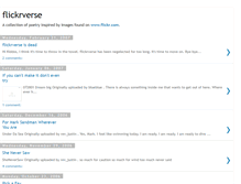 Tablet Screenshot of flickrverse.blogspot.com