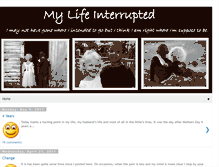 Tablet Screenshot of mylifeinterupted.blogspot.com