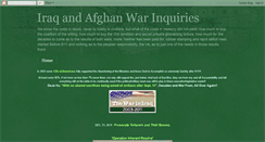 Desktop Screenshot of iraqwarinquiries.blogspot.com