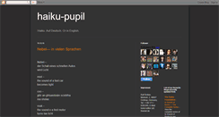 Desktop Screenshot of haiku-pupil.blogspot.com