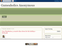 Tablet Screenshot of gameaholics-anonymous.blogspot.com