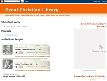 Tablet Screenshot of greatchristianlibrary.blogspot.com