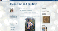 Desktop Screenshot of jacquelineandquilting.blogspot.com