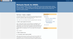 Desktop Screenshot of malaysianangel.blogspot.com