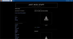 Desktop Screenshot of just-nice-stuff.blogspot.com