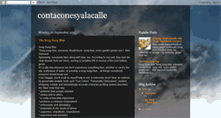 Desktop Screenshot of contaconesyalacalle.blogspot.com