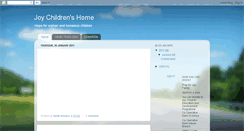 Desktop Screenshot of joychildrenshome.blogspot.com