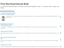 Tablet Screenshot of mobilephonemanualbook.blogspot.com