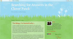 Desktop Screenshot of cloverhunting.blogspot.com