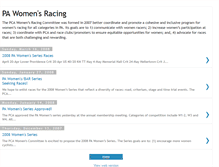 Tablet Screenshot of pawomensracing.blogspot.com