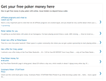 Tablet Screenshot of getyourfreepokermoneyhere.blogspot.com