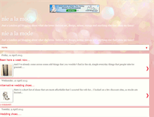 Tablet Screenshot of nie-a-la-mode.blogspot.com