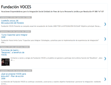 Tablet Screenshot of fundacionvoces.blogspot.com