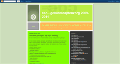 Desktop Screenshot of cao-gehandicaptenzorg2009-2011.blogspot.com