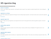 Tablet Screenshot of 305cigarettesblog.blogspot.com