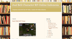 Desktop Screenshot of jual-beli-char-rf.blogspot.com