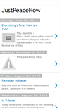 Mobile Screenshot of justpeacenow.blogspot.com