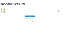 Tablet Screenshot of islam-prayers.blogspot.com