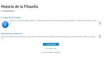 Tablet Screenshot of filosofiaensegundo.blogspot.com