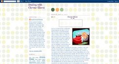 Desktop Screenshot of chronicillnessblog.blogspot.com