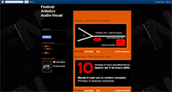 Desktop Screenshot of festivalartisticoaudio-visual.blogspot.com