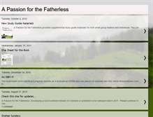 Tablet Screenshot of apassionforthefatherless.blogspot.com