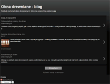 Tablet Screenshot of oknodrewniane.blogspot.com