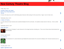 Tablet Screenshot of newcenturytheatrecompany.blogspot.com