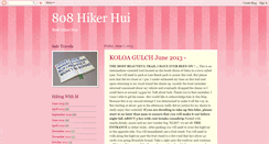 Desktop Screenshot of 808hikerhui.blogspot.com