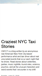 Mobile Screenshot of craziestnyctaxistories.blogspot.com