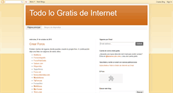 Desktop Screenshot of crear-todo-gratis.blogspot.com