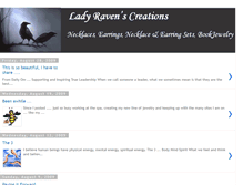 Tablet Screenshot of ladyravenscreations.blogspot.com