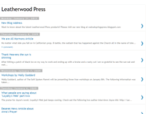 Tablet Screenshot of leatherwoodpress.blogspot.com