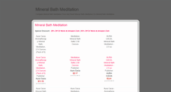 Desktop Screenshot of mineralbathmeditationz.blogspot.com