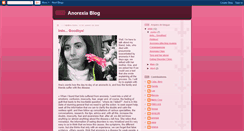 Desktop Screenshot of anorexiablog.blogspot.com