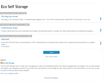 Tablet Screenshot of ecoselfstorage.blogspot.com