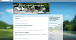 Desktop Screenshot of msurobotics.blogspot.com