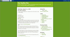Desktop Screenshot of healthypetstuff.blogspot.com