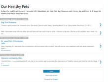 Tablet Screenshot of healthypetstuff.blogspot.com