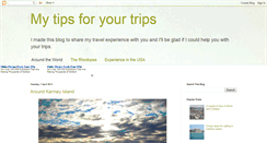 Desktop Screenshot of mytipsfortrips.blogspot.com