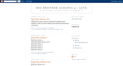 Desktop Screenshot of bigbrotheralbania4.blogspot.com