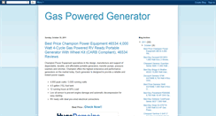 Desktop Screenshot of gaspoweredgenerator.blogspot.com