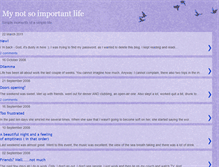 Tablet Screenshot of mynotsoimportantlife.blogspot.com
