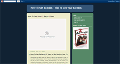 Desktop Screenshot of howtogetexbacksecrets.blogspot.com