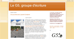 Desktop Screenshot of g5ecriture.blogspot.com