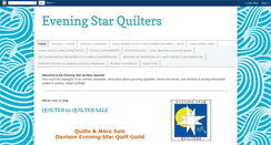 Desktop Screenshot of eveningstarquilters.blogspot.com