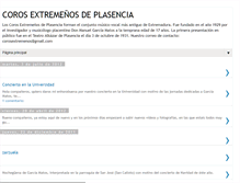 Tablet Screenshot of corosextremenos.blogspot.com