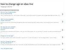 Tablet Screenshot of howtochangeageonxboxlive.blogspot.com