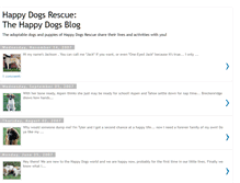 Tablet Screenshot of happydogsrescue.blogspot.com