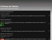 Tablet Screenshot of cronicasdaciencia.blogspot.com